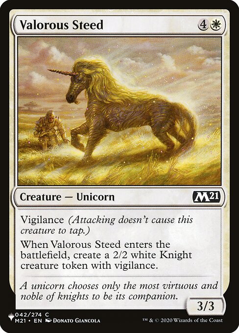 Valorous Steed - Nonfoil