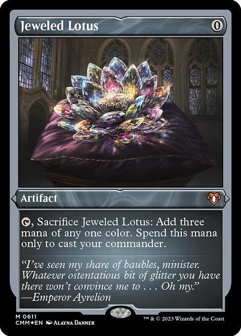 Jeweled Lotus - Etched