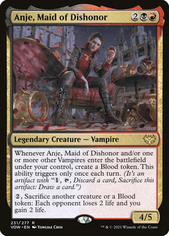 Anje, Maid of Dishonor