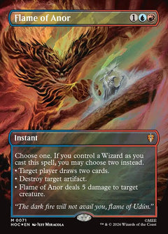 Flame of Anor (Classic Artist Borderless - Surge Foil)