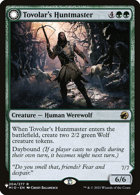 Tovolar's Huntmaster // Tovolar's Packleader - Nonfoil