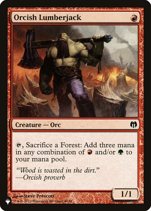 Orcish Lumberjack - Nonfoil