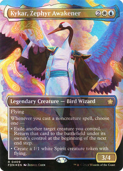 Kykar, Zephyr Awakener (Borderless - Mana Foil)