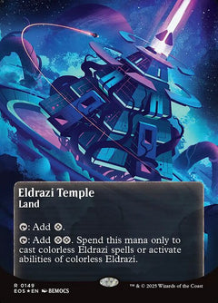 Eldrazi Temple (Borderless - Poster Galaxy Foil) [EOS]