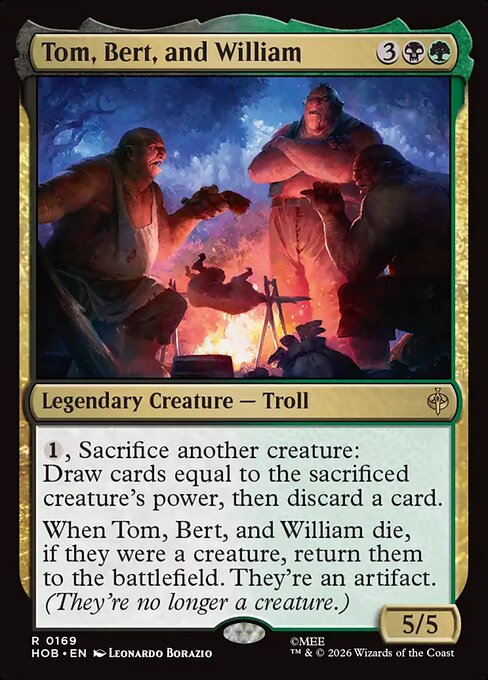 Tom, Bert, and William