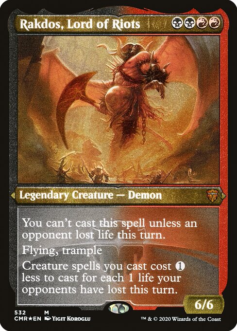Rakdos, Lord of Riots - Etched