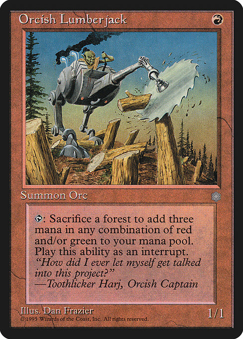 Orcish Lumberjack - Nonfoil
