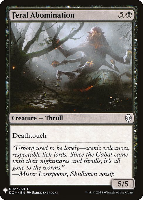 Feral Abomination - Nonfoil