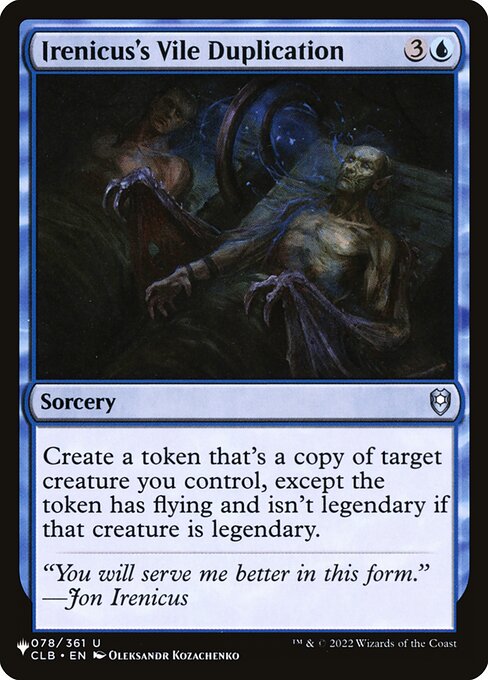 Irenicus's Vile Duplication - Nonfoil