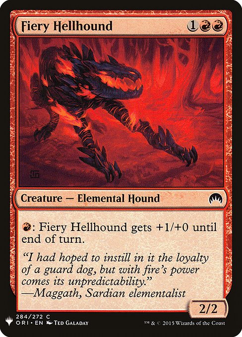 Fiery Hellhound - Nonfoil