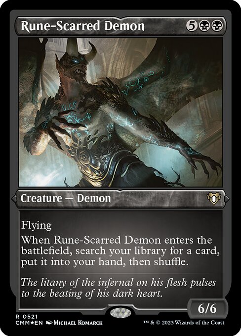 Rune-Scarred Demon - Etched