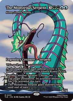 Koma, Cosmos Serpent [The Monstrous Serpent] (Borderless - Source Material)