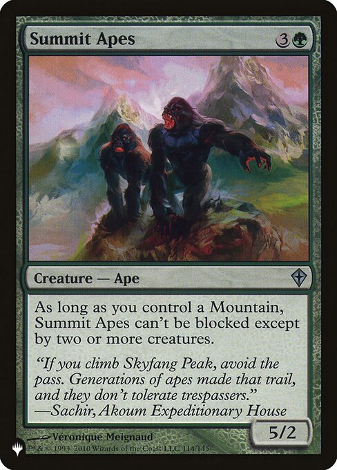 Summit Apes - Nonfoil