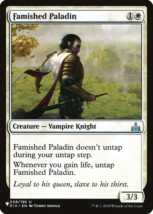 Famished Paladin - Nonfoil