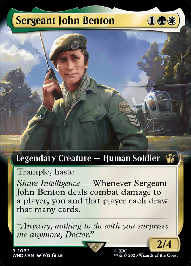 Sergeant John Benton (Extended Art - Surge Foil)