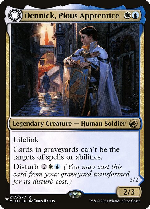 Dennick, Pious Apprentice // Dennick, Pious Apparition - Nonfoil