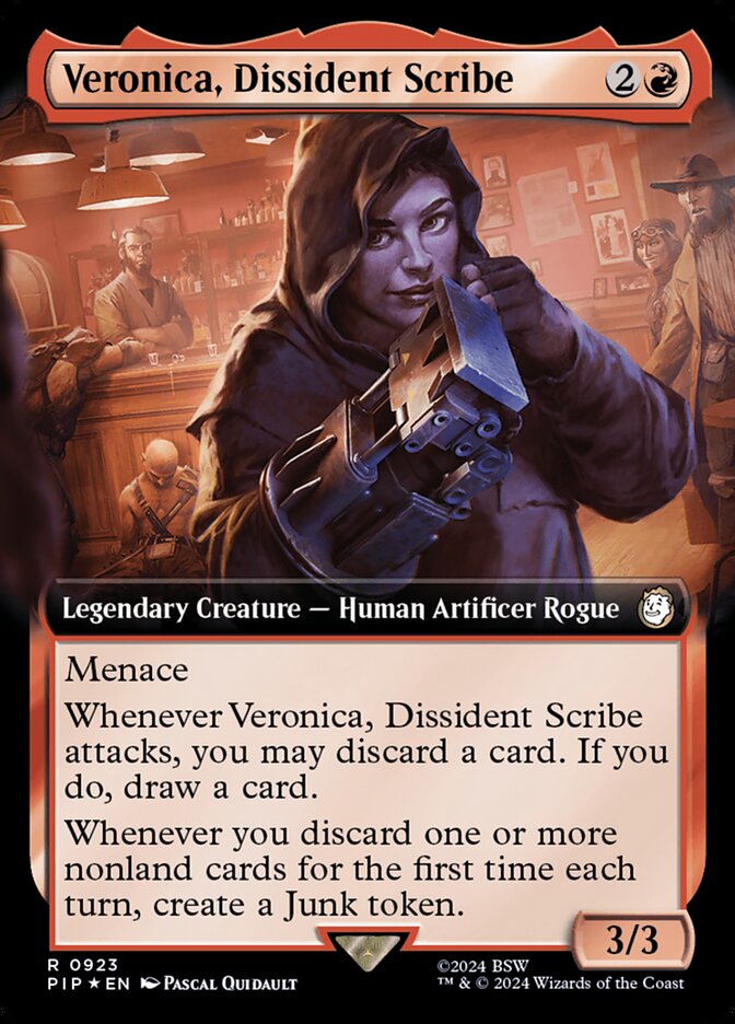 Veronica, Dissident Scribe (Extended Art - Surge Foil)