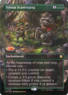 Sylvan Scavenging (Borderless - Mana Foil)