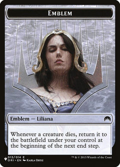 Liliana, Defiant Necromancer Emblem (TORI-13)