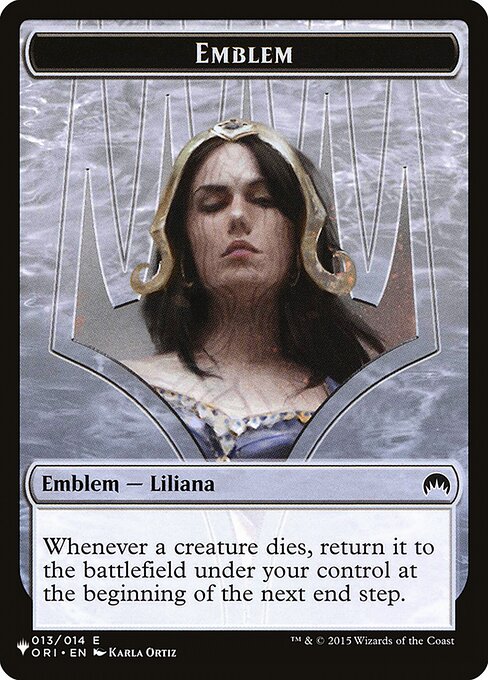 Liliana, Defiant Necromancer Emblem - Nonfoil