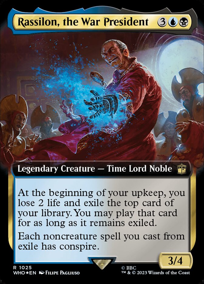 Rassilon, the War President (Extended Art - Surge Foil)