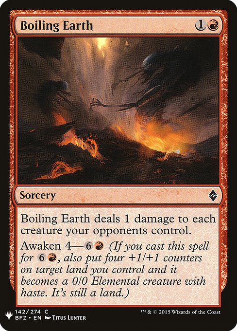 Boiling Earth - Nonfoil