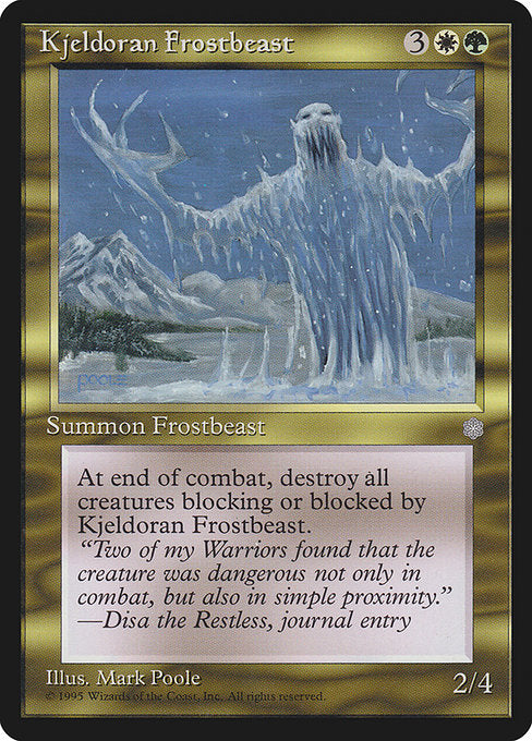 Kjeldoran Frostbeast - Nonfoil