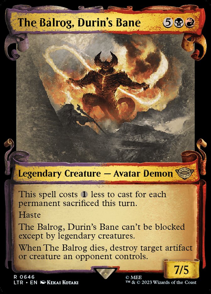 The Balrog, Durin's Bane (Showcase)