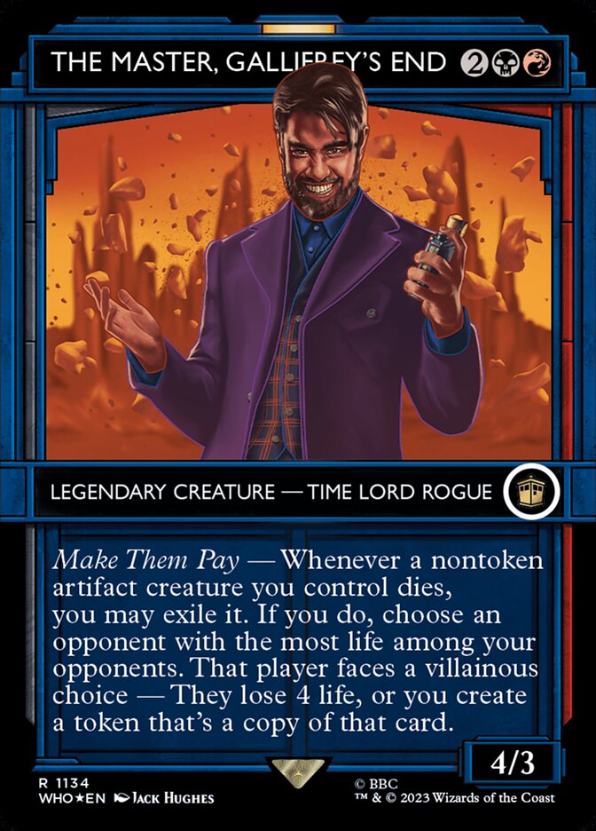 The Master, Gallifrey's End (Showcase - Surge Foil)