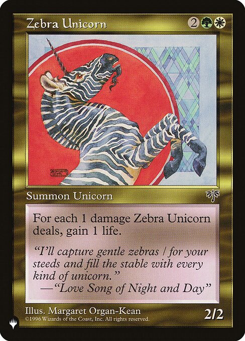 Zebra Unicorn - Nonfoil
