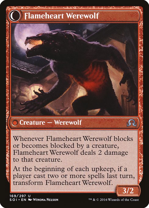 Flameheart Werewolf (back)