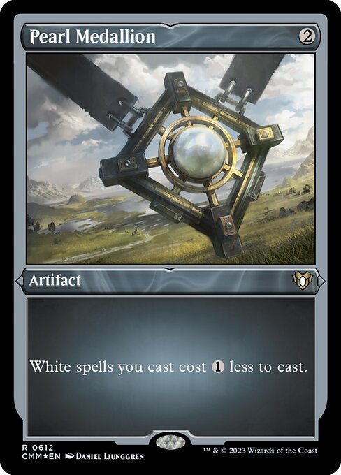 Pearl Medallion - Etched
