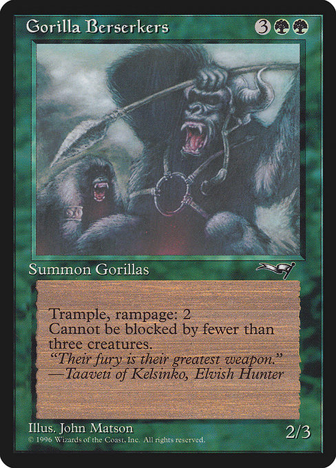 Gorilla Berserkers - Nonfoil