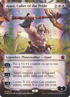 Ajani, Caller of the Pride (Borderless - Mana Foil)
