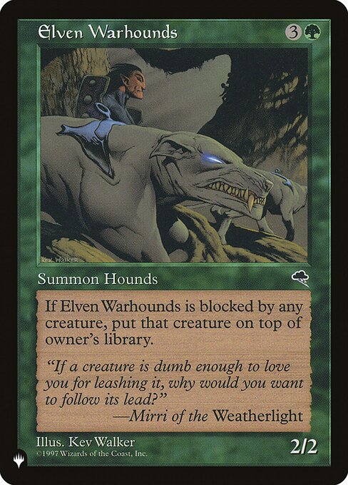 Elven Warhounds - Nonfoil