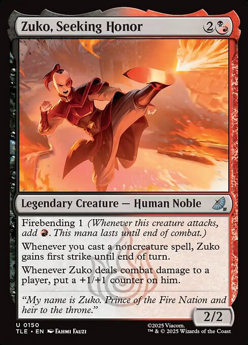 Zuko, Seeking Honor - Nonfoil