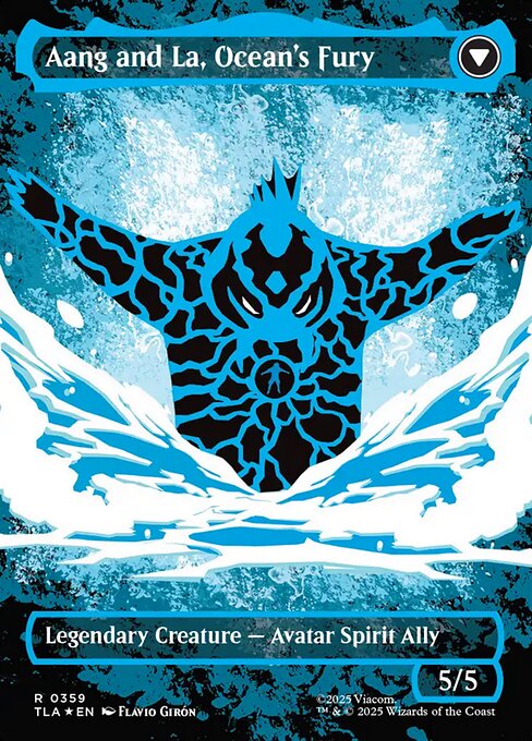 Aang and La, Ocean's Fury (back)