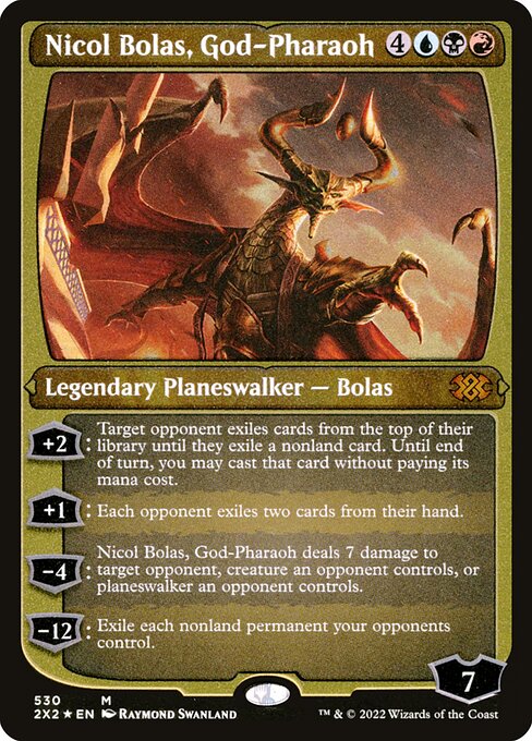 Nicol Bolas, God-Pharaoh - Etched