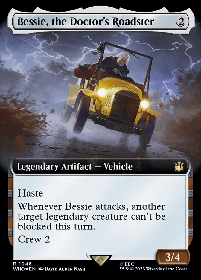 Bessie, the Doctor's Roadster (Extended Art - Surge Foil)