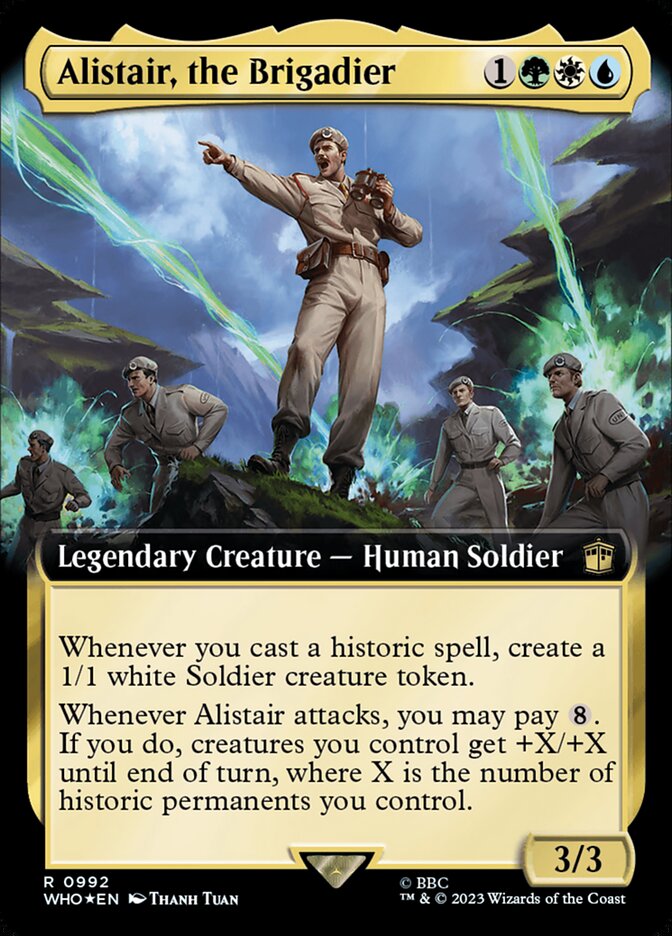 Alistair, the Brigadier (Extended Art - Surge Foil)