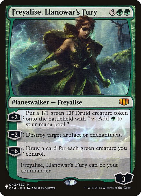 Freyalise, Llanowar's Fury - Nonfoil