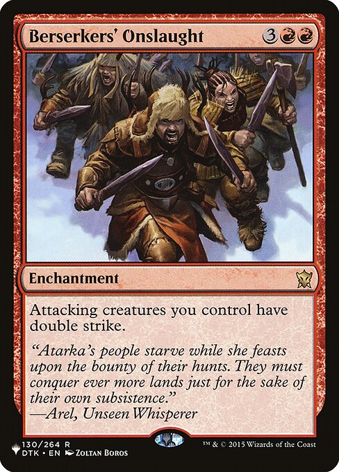 Berserkers' Onslaught - Nonfoil
