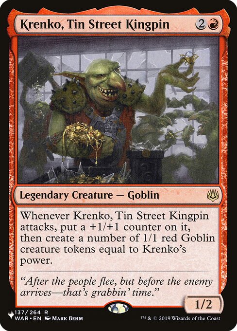 Krenko, Tin Street Kingpin - Nonfoil