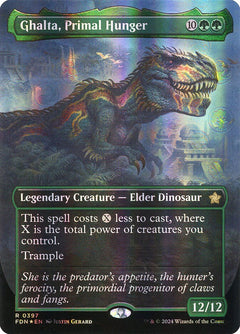 Ghalta, Primal Hunger (Borderless - Mana Foil)