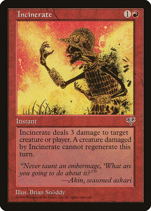 Incinerate - Nonfoil