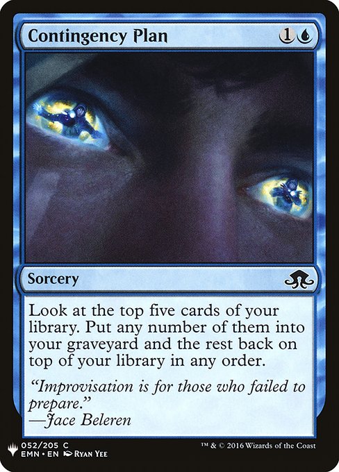 Contingency Plan - Nonfoil