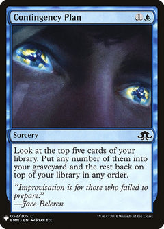 Contingency Plan (EMN-52)
