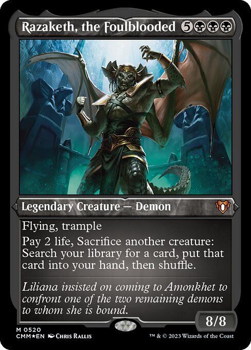 Razaketh, the Foulblooded - Etched