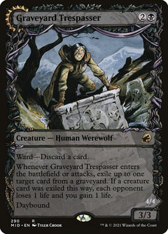 Graveyard Trespasser // Graveyard Glutton (Showcase)