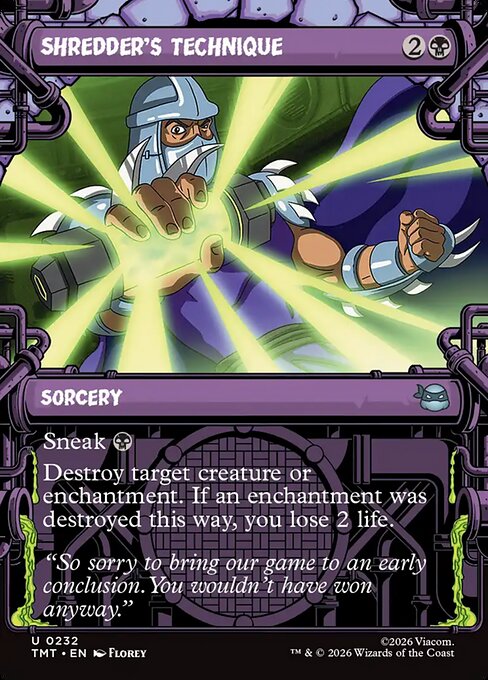 Shredder's Technique - Nonfoil